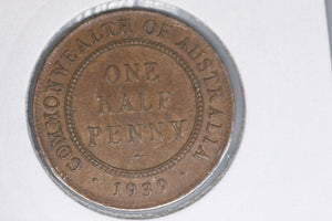 1939 - Australian Halfpenny - EF / Tiny Spots Verdigris