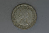 1957 - Australia Sixpence - VG - 50% Silver