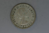 1957 - Australia Sixpence - VG - 50% Silver