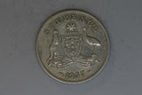 1957 - Australia Sixpence - VG - 50% Silver