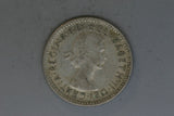 1957 - Australia Sixpence - VG - 50% Silver