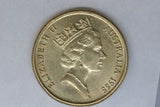 1988 - Australian 1 Dollar Coin - $1 - Bicentennial - aUNC