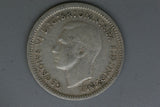 1943 - M - Australia Threepence - aF - Diecrack Rim to Last 'A' - (R5)