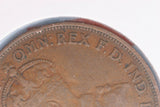 1928 - Australia Penny - Open '2' & '8' - Dot at Nose - Diecrack Obverse - aVF