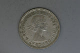 1960 - Australia Sixpence - VG - 50% Silver