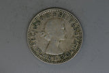 1960 - Australia Sixpence - VG - 50% Silver