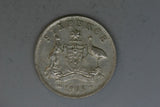 1963 - Australia Sixpence - VG - 50% Silver