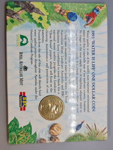 1993 - Landcare - RAM on Card -1 Dollar Coin - chUNC