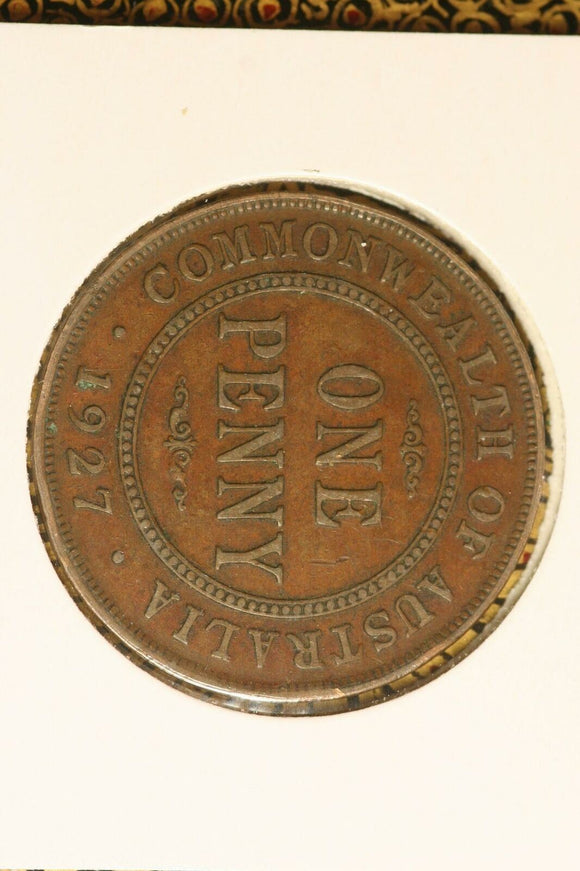 1927 - L - Australia Penny - aF / Grotty