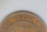 1923 - Australia Penny -Pealing Error - Diecracks Date & 'SRTALIA' - VG