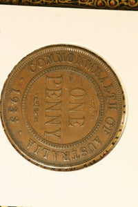 1933 - Australia Penny - gF