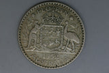 1952 - Australia Florin - Weak '19' - F