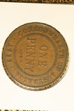 1933  - Australia Penny - gF / Spot of Verdigris