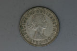 1955 - Australia Sixpence - VG - 50% Silver