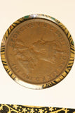 1927 - L - Australia Penny - Thin Leg and Diecracks 'REX FD' to 'G. BR' - aVF