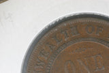 1923 - L - Australia Penny - VG - Diecrack "Wealth"