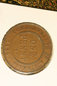 1933  - Australia Penny - VF / Grotty