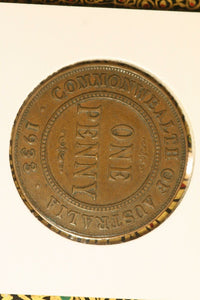 1933 - Australia Penny - F