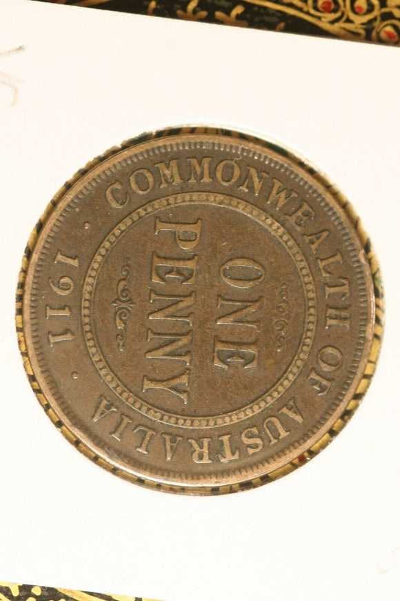 1911  - Australia Penny - VG