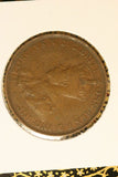 1924 - L - Australia Penny - Diecracks 'OMN REX' and 'FD IND' *2 - F