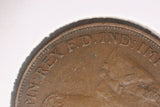 1924 - L - Australia Penny - Diecracks 'OMN REX' and 'FD IND' *2 - F