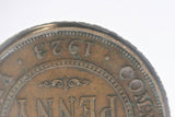 1923 - Australia Penny - Diecracks Entire Reverse Legend & 'FD IND IMP' - F