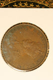 1933 - Australia Penny - Overdate - F / Verdigris