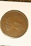 1929 - L - Australia Penny - F / Verdigris