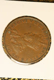 1933  - Australia Penny - aVF. Verdigris