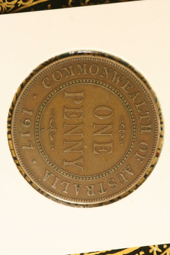 1917 - Australia Penny - F