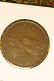 1929 - Australia Penny - aF / Verdigris