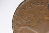 1956 M - Australia Penny - gVF. Verdigris, '95' Doubled