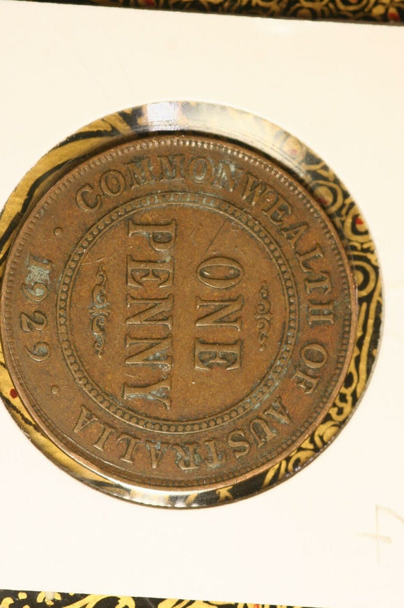 1929 - Australia Penny - F / Grotty