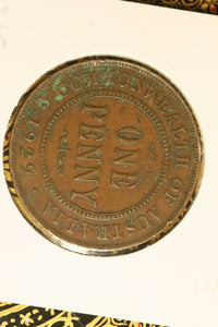 1929 - I - Australia Penny - gVG / Verdigris