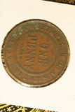 1929 - I - Australia Penny - gVG / Verdigris