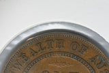 1936  - Australia Penny - Diecracks 'ALTH OF' and 'BRITT' - gF