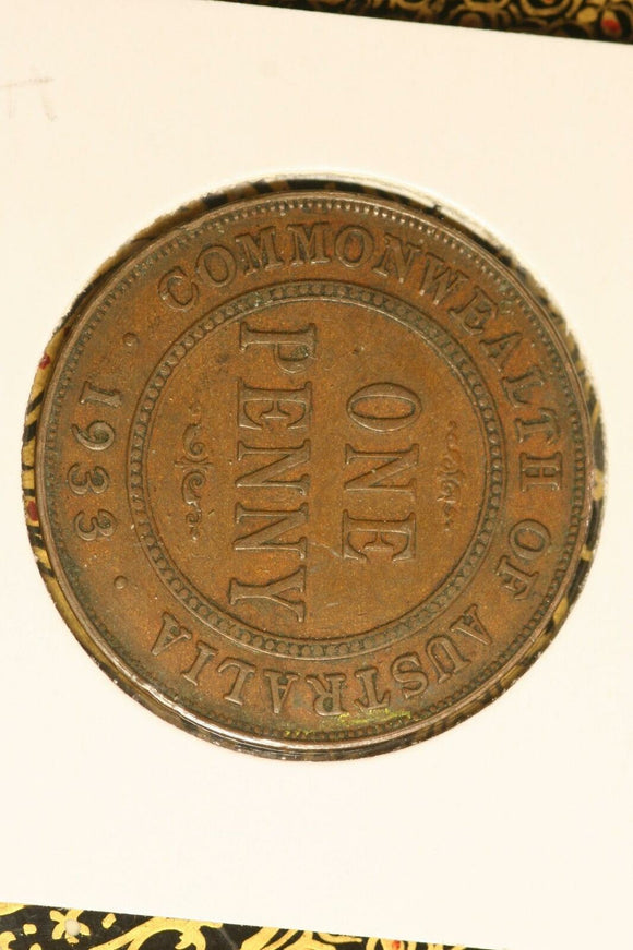 1933 - Australia Penny - gF / Grotty