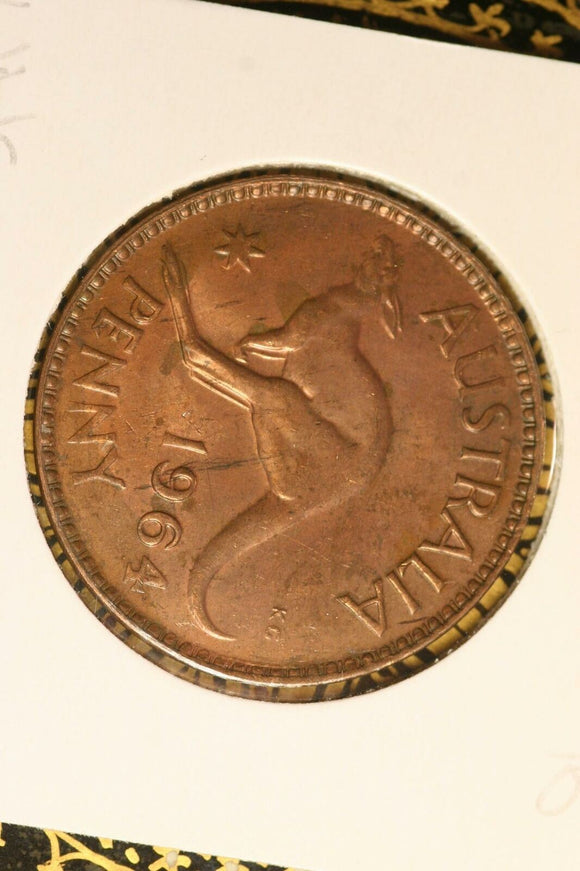 1964 - M - Australia Penny - Natural Lustre - UNC