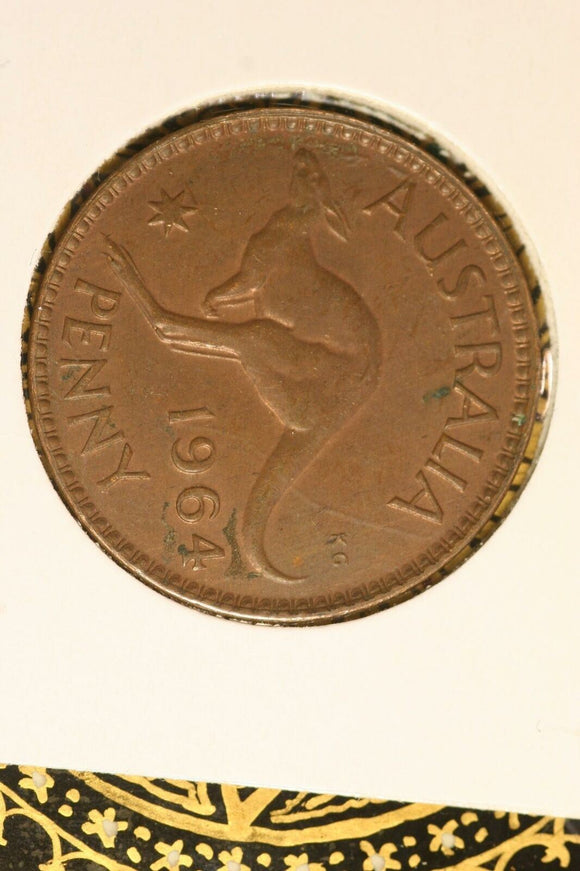 1964 M - Australia Penny - aUNC / Grotty