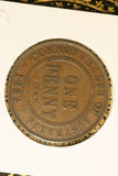 1922 - L - Australia Penny - F / PVC