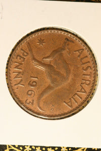 1963  - Australia Penny - EF.