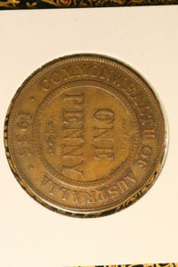 1935 - Australia Penny - aVF / Problem Coin