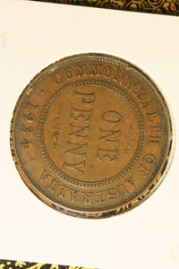 1934  - Australia Penny - gF / Spot of Verdigris