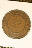 1934  - Australia Penny - gF / Spot of Verdigris