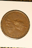 1934  - Australia Penny - aVF. Cleaned