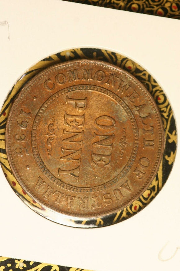 1935 - Australia Penny - aVF / Cleaned