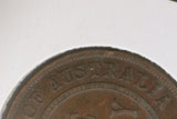 1924 L - Australia Penny - Diecracks 'STRALIA' and 'GEORGIVS V D' - gVG