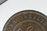 1920 I - Australia Penny - No Dot - Diecrack Most of Reverse Legend - VG / Prob.