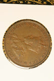 1934  - Australia Penny - aVF / Verdigris