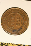 1924 - L - Australia Penny - gF / Cleaned